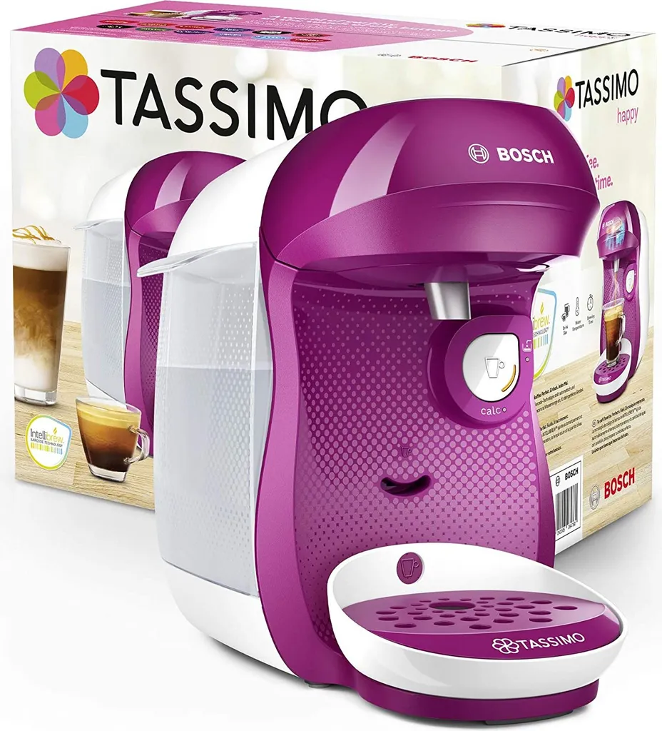 Bosch TASSIMO HAPPY Wild Purple +20 € Gutschein 1400 Watt 0,7 Liter Wassertank 7 Bosch TASSIMO HAPPY Wild Purple +20 € Gutschein 1400 Watt 0,7 Liter Wassertank – Bild 7