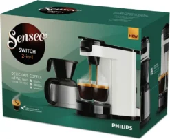 Kaffeemaschine 2 In 1 Senseo Switch Philips HD6592/05, 2 In 1 Mit Filter Und Pod, Isolierte Verse, Crema Plus -De’Longhi Verkaufsgeschäft a53421e74039bc76525a24c12fb4d5dd