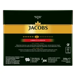 JACOBS Kapseln Lungo Classico 5 X 40 Nespresso®* Kompatible Kaffeekapseln -De’Longhi Verkaufsgeschäft a5e002ef6f513c2596a1945c9871b33a