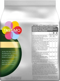 TASSIMO Jacobs Latte Macchiato Caramel 5er Pack T Discs Kapseln 5 X 8 Getränke -De’Longhi Verkaufsgeschäft a66461e978ca2600cd8915781b674ff0