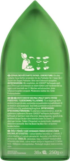 SENSEO Pads Mild UTZ 10 X 36 Kaffeepads Vorratspack - 360 Getränke -De’Longhi Verkaufsgeschäft a7b0b9329d7769d040c6a1fb7e8fe014