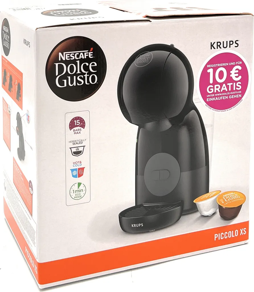 Krups NESCAFÉ® Dolce Gusto® Piccolo XS KP1A3B - Manuelle Kaffeemaschine - Schwarz 7 Krups NESCAFÉ® Dolce Gusto® Piccolo XS KP1A3B - Manuelle Kaffeemaschine - Schwarz – Bild 7