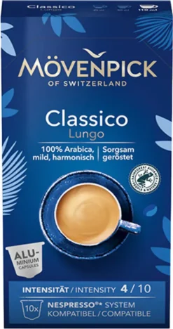 Mövenpick Classico Lungo Green Cap Aus Gemahlenen Arabica Bohnen 57g -De’Longhi Verkaufsgeschäft acc9ca9672f4bf4842b90c9a4e926270