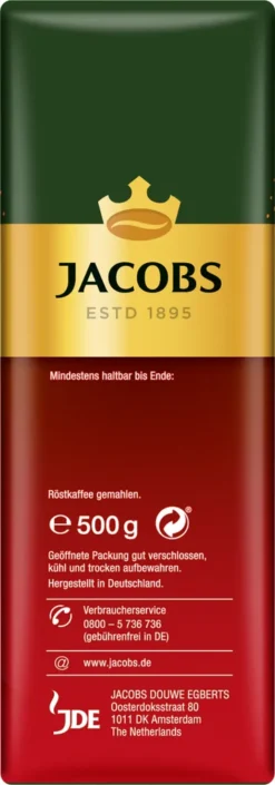 Jacobs Filterkaffee Meister Röstung | Gemahlen | 500g 7 Jacobs Filterkaffee Meister Röstung | Gemahlen | 500g -De’Longhi Verkaufsgeschäft b1cf02c679eba592bbcc6f0c67d3ee2f