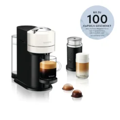 De'Longhi Nespresso-Kapselmaschine Vertuo Next ENV 120.W + Milchaufschäumer 16 De'Longhi Nespresso-Kapselmaschine Vertuo Next ENV 120.W + Milchaufschäumer -De’Longhi Verkaufsgeschäft b326916af3de140ff22aba420ca2d919