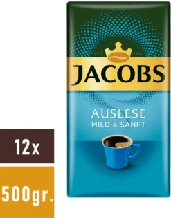 JACOBS Auslese Mild + Sanft Filterkaffee 12 X 500 G Kaffee Gemahlen -De’Longhi Verkaufsgeschäft b675246f1efc68d2b58096eb24565709