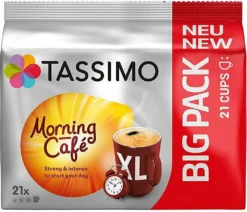 TASSIMO Morning Café XL Big Packs Mix-Paket 3 Sorten 6 Packungen 126 Getränke -De’Longhi Verkaufsgeschäft b8d2b49634d854aef38cc8e3a2ce6179