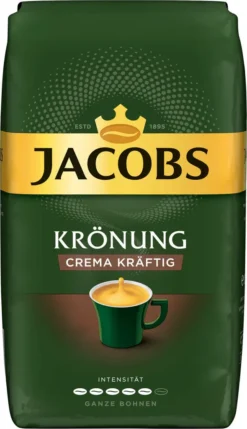 JACOBS Kaffeebohnen Krönung Crema Kräftig 2 X 1kg Ganze Kaffee Bohnen + 1 Aluminium Dose Im Barista-Design -De’Longhi Verkaufsgeschäft b901892cf4b3de3619e6092671203bab 1