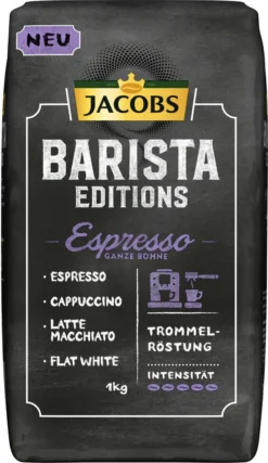 JACOBS Kaffeebohnen Barista Editions Espresso 2x1kg Ganze Bohne + Aluminium Dose Im Barista Design 12 JACOBS Kaffeebohnen Barista Editions Espresso 2x1kg Ganze Bohne + Aluminium Dose Im Barista Design -De’Longhi Verkaufsgeschäft b9ef424a24f203bd06de4d4ae9ae8f96