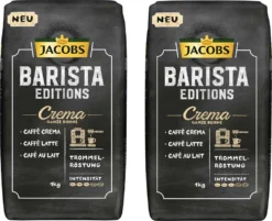 JACOBS Kaffeebohnen Barista Editions Crema 2 X 1 Kg Ganze Bohne + 1 Aluminium Dose Im Barista Design -De’Longhi Verkaufsgeschäft befc82f0495111b85bfdf4562f04b967