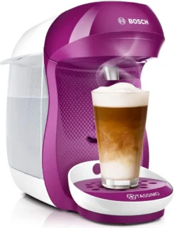 Bosch TASSIMO HAPPY Wild Purple +20 € Gutschein 1400 Watt 0,7 Liter Wassertank 32 Bosch TASSIMO HAPPY Wild Purple +20 € Gutschein 1400 Watt 0,7 Liter Wassertank -De’Longhi Verkaufsgeschäft c6a666af9b79a37d001e895591a93b14