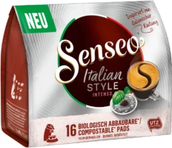 SENSEO Pads Italian Style Senseopads UTZ 80 Getränke Kaffeepads 9 SENSEO Pads Italian Style Senseopads UTZ 80 Getränke Kaffeepads -De’Longhi Verkaufsgeschäft c6b109c25f5dbd91d92bacf28c3d0aa3
