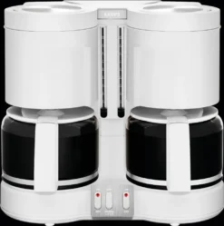 KRUPS Kaffeemaschine KM 8501 2 X 10 Tassen 2 X 1100 W Weiß -De’Longhi Verkaufsgeschäft c6e3c2563b1f80f7e51bca7b2a4ac999