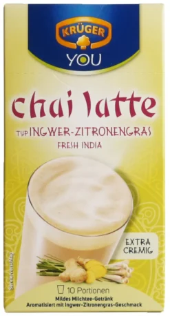 Krüger You Chai Latte Typ Ingwer-Zitronengras Fresh India Extra Cremig | 10 Portionen -De’Longhi Verkaufsgeschäft c7549ec99388ae51b3d83af56d6ca49c