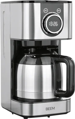 BEEM FRESH-AROMA-SWITCH Filterkaffeemaschine - Thermo Edelstahl 1 L Thermoskanne Bedienrad 24h-Timer 800 W Für 4-8 Tassen Kaffeemaschine Timer 37 BEEM FRESH-AROMA-SWITCH Filterkaffeemaschine - Thermo Edelstahl 1 L Thermoskanne Bedienrad 24h-Timer 800 W Für 4-8 Tassen Kaffeemaschine Timer -De’Longhi Verkaufsgeschäft c7666f4908fbcea801e5114a4c245327