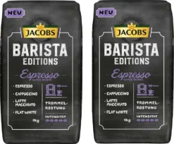 JACOBS Kaffeebohnen Barista Editions Espresso 2x1kg Ganze Bohne + Aluminium Dose Im Barista Design 11 JACOBS Kaffeebohnen Barista Editions Espresso 2x1kg Ganze Bohne + Aluminium Dose Im Barista Design -De’Longhi Verkaufsgeschäft c83485fd0e515adb89efd95595e9158d