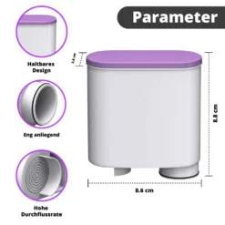 Haysen & Clarvis 8er Pack AquaClear Wasserfilter Für Saeco Und Philips Kaffeevollautomat AquaClean CA6903/10 CA6903/22 CA6903 Kalkfilter, WES040 -De’Longhi Verkaufsgeschäft ca73576e79d8459b6d595546b427d243