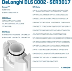 Wessper Reservewaterfilters Voor Koffiezetapparaat Compatibel Met DeLonghi DLSC002, SER3017 En 5513292811 - Inclusief Versies Van De ECAM, ESAM, ETAM Serie (6 Stuks) -De’Longhi Verkaufsgeschäft cbd320ab08494907134f410ab0ca0ed5