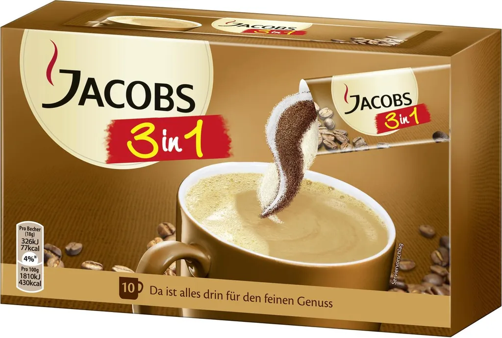 Jacobs Classic 3in1 Sticks | Löslicher Kaffee | 10 Portionen 6 Jacobs Classic 3in1 Sticks | Löslicher Kaffee | 10 Portionen – Bild 6