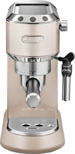 De'Longhi Delonghi Kaffeemaschine Dedica Metallics EC785.BG Pumpendruck 15 Bar, Eingebauter Milchaufschäumer, Manuell, 1300 W, Beige -De’Longhi Verkaufsgeschäft ce6b5db4abc574c1ce26d93e4cfa41b5