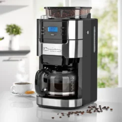 Barista Kaffeemaschine Mahlwerk 900W Edelstahl/Schwarz 12 Tassen Permanentfilter -De’Longhi Verkaufsgeschäft cea7b6d67db4ffe819d5f28b9c92a0d4