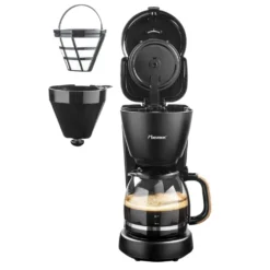 Bestron Filter-Kaffeemaschine Für 10 Tassen Kaffee, Inkl. 1,5 Liter Glaskanne, Permanentfilter & Warmhalteplatte, 1.000 Watt, Black & Wood-Design, Farbe: Schwarz / Holz 16 Bestron Filter-Kaffeemaschine Für 10 Tassen Kaffee, Inkl. 1,5 Liter Glaskanne, Permanentfilter & Warmhalteplatte, 1.000 Watt, Black & Wood-Design, Farbe: Schwarz / Holz -De’Longhi Verkaufsgeschäft d01001c43705f2e7eefbe6a5e1e95fae