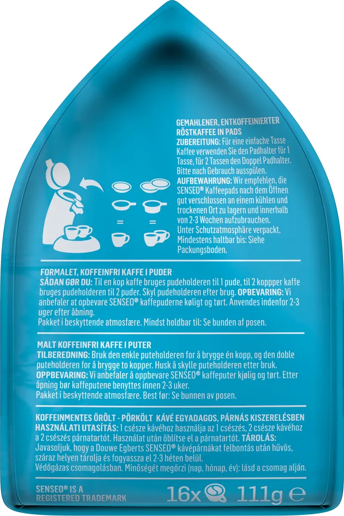 Senseo Decaf Entkoffeiniert | 16 Kaffeepads 5 Senseo Decaf Entkoffeiniert | 16 Kaffeepads – Bild 5