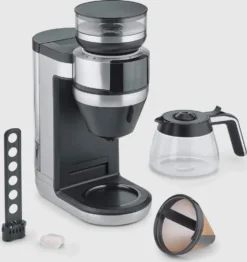 SEVERIN FILKA Vollautomat Für Filterkaffee Mit Glaskanne KA 4850 Aus Edelstahl, Matt-schwarz Edelstahl-gebürstet -De’Longhi Verkaufsgeschäft d14b71f2f1644ef0951328a7e1cdd1e2