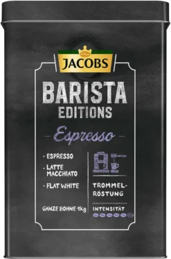 JACOBS Kaffeebohnen Krönung Crema Kräftig 3 Kg Geröstete Ganze Bohnen + 1 Jacobs Barista Becher + 1 Dose -De’Longhi Verkaufsgeschäft d1f2901799a0449b8ddfa5c0126fd4af