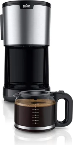 Braun KF 1500 BK - Filterkaffeemaschine - Schwarz -De’Longhi Verkaufsgeschäft d2170c9170172f10ef947452e0f0f939