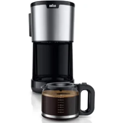 Braun KF 1500 BK - Filterkaffeemaschine - Schwarz -De’Longhi Verkaufsgeschäft d44ba851adc0ae618d6789192ad83d7d