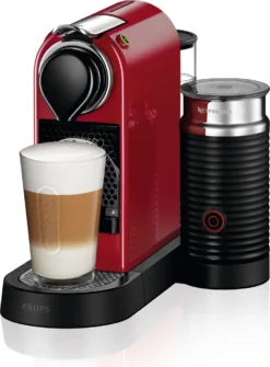 Krups XN7615.19 Nespresso Citiz & Milk Kaffeekapselmaschine (1260 Watt, Wassertankkapazität: 1l, Pumpendruck: 19 Bar) Rot -De’Longhi Verkaufsgeschäft d5b3af3716b3b046eb5dc1a6f315f6f0