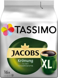 TASSIMO Kapseln 3x16 Jacobs Krönung XL + 3x16 Krönung Kräftig XL T Discs - Insgesamt 96 Getränke -De’Longhi Verkaufsgeschäft d6c9bb09dce6d252d1a5815e3861c16d 1