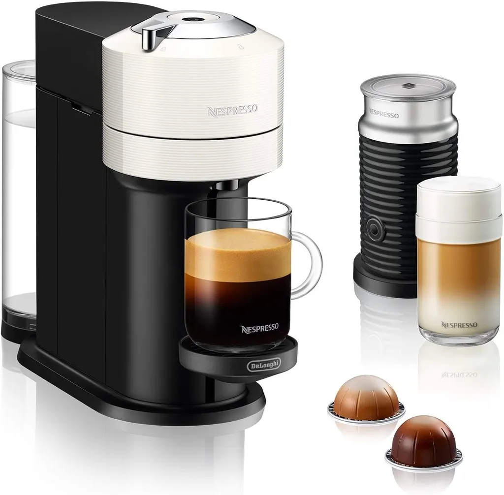 De'Longhi Nespresso-Kapselmaschine Vertuo Next ENV 120.W + Milchaufschäumer 1 De'Longhi Nespresso-Kapselmaschine Vertuo Next ENV 120.W + Milchaufschäumer