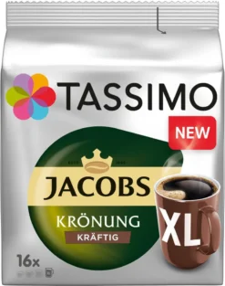 TASSIMO Kapseln 3x16 Jacobs Krönung XL + 3x16 Krönung Kräftig XL T Discs - Insgesamt 96 Getränke -De’Longhi Verkaufsgeschäft db2a8e8783410f9f38e53cabb4e8a617