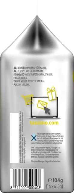Tassimo Jacobs Krönung Mit Dem Verwöhnaroma | 16 T Discs, Kaffeekapseln -De’Longhi Verkaufsgeschäft db653440062289234d2c7e190d7470a4