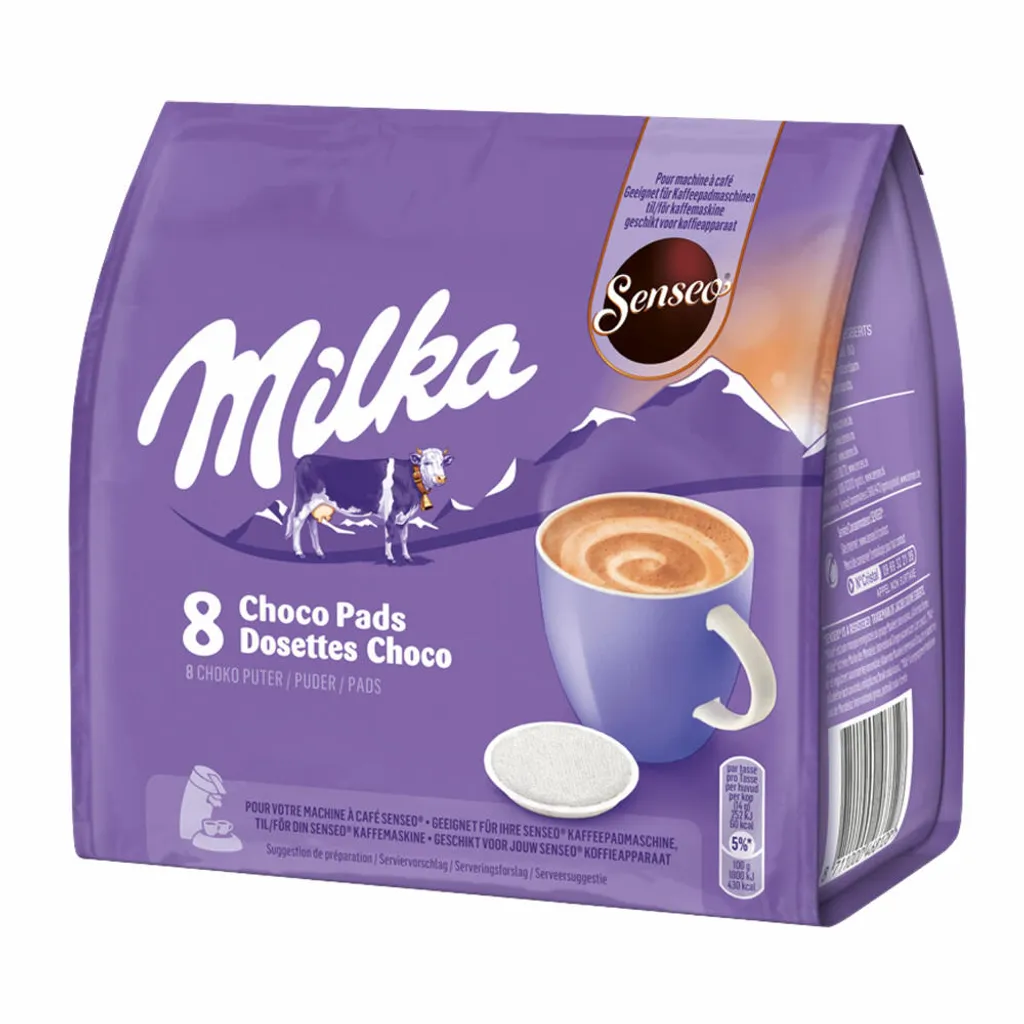 Senseo Milka Choco Pads, Schokoladengetränk, Kakaogetränk, Kaffeepads, 8 Pads Für 8 Portionen, 112 G 2 Senseo Milka Choco Pads, Schokoladengetränk, Kakaogetränk, Kaffeepads, 8 Pads Für 8 Portionen, 112 G – Bild 2