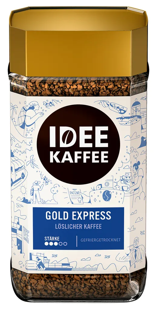 Instantkaffee GOLD EXPRESS Von Idee Kaffee, 200g 1 Instantkaffee GOLD EXPRESS Von Idee Kaffee, 200g