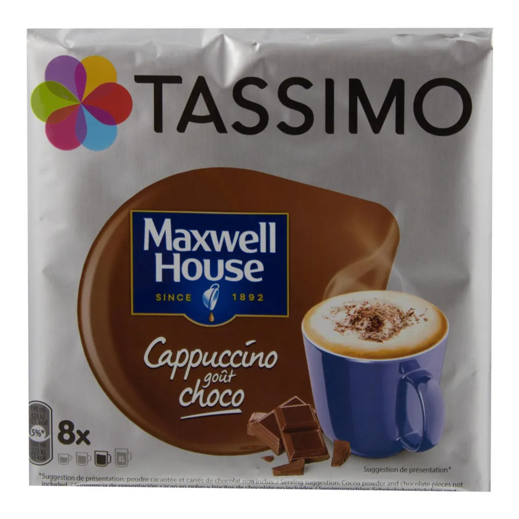 Tassimo® Maxwell House Cappuccino Goût Choco, 8 MAXI-Kapseln, =8 Getränke 2 Tassimo® Maxwell House Cappuccino Goût Choco, 8 MAXI-Kapseln, =8 Getränke – Bild 2