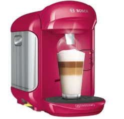 Bosch Tassimo Vivy2 Kapselmaschine TAS1401, Kompaktes Design, Vollautomatisch, Geeignet Für Alle Tassen - Pink -De’Longhi Verkaufsgeschäft e32da259ad4a5ef116caac848f668584