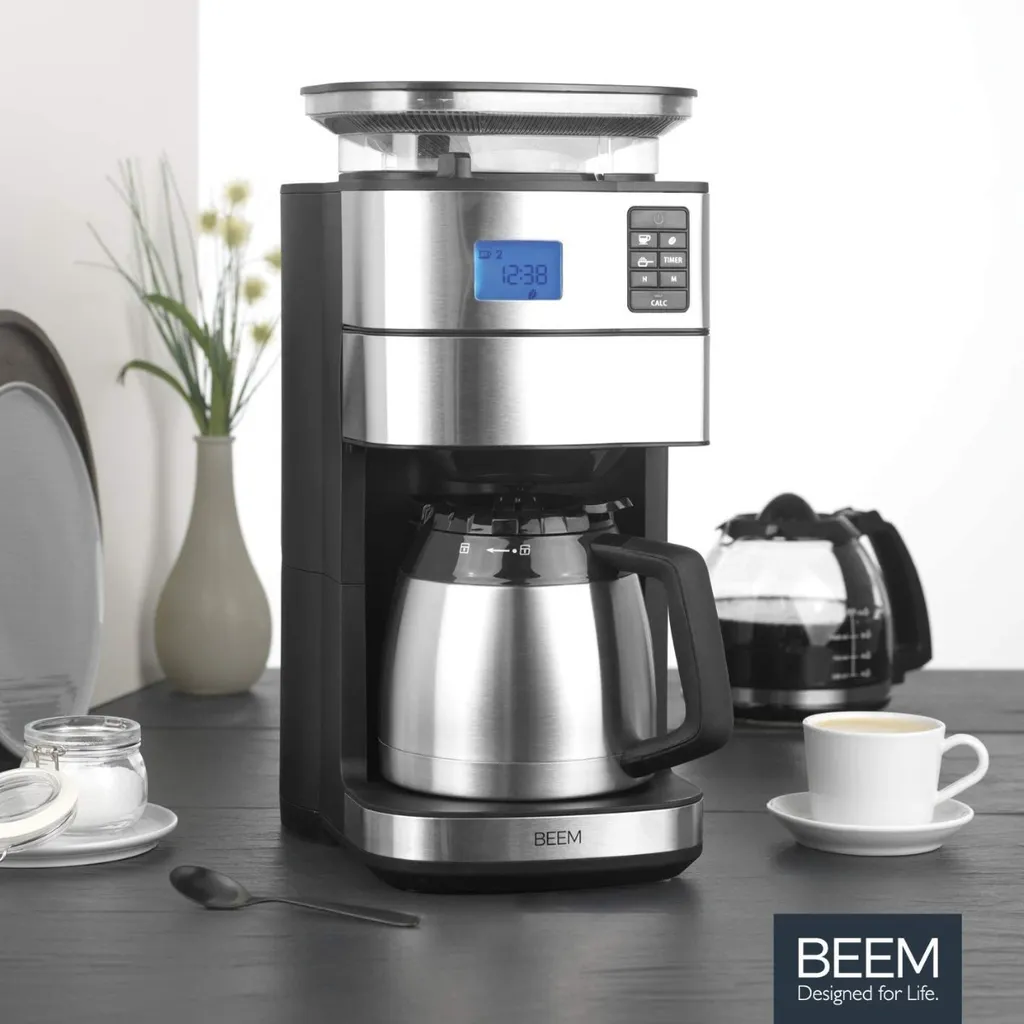 BEEM FRESH-AROMA-PERFECT II Filterkaffeemaschine Mit Mahlwerk - Thermo Kaffeemaschine Filterkaffeemaschine 10 Tassen Timer Thermoskanne Edelstahl 10 BEEM FRESH-AROMA-PERFECT II Filterkaffeemaschine Mit Mahlwerk - Thermo Kaffeemaschine Filterkaffeemaschine 10 Tassen Timer Thermoskanne Edelstahl – Bild 10