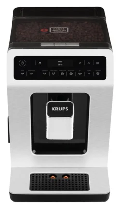 Krups EA891D Evidence Kaffeevollautomat - 2,3L, OLED-Bedienfeld Mit Touchcreen, Edelstahl-Kegelmahlwerk 1450W, Metall -De’Longhi Verkaufsgeschäft e46d1b29ec613f52a7966367dabbfc13