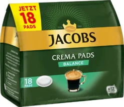 JACOBS Pads Crema Balance 5 X 18 Getränke - 90 Kaffeepads Senseo Kompatibel -De’Longhi Verkaufsgeschäft e71417e259258dae7410e0e3b2be698b