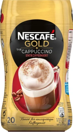 Nescafé® Nescafé Gold Typ Cappuccino Entkoffeiniert | 250g Dose -De’Longhi Verkaufsgeschäft e96f7e57633c62ec371eb1412736c262