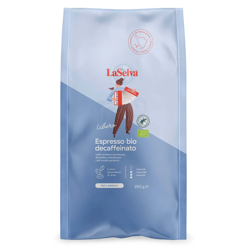 LaSelva Espresso Ganze Bohnen Koffeinfrei 250g 1 LaSelva Espresso Ganze Bohnen Koffeinfrei 250g