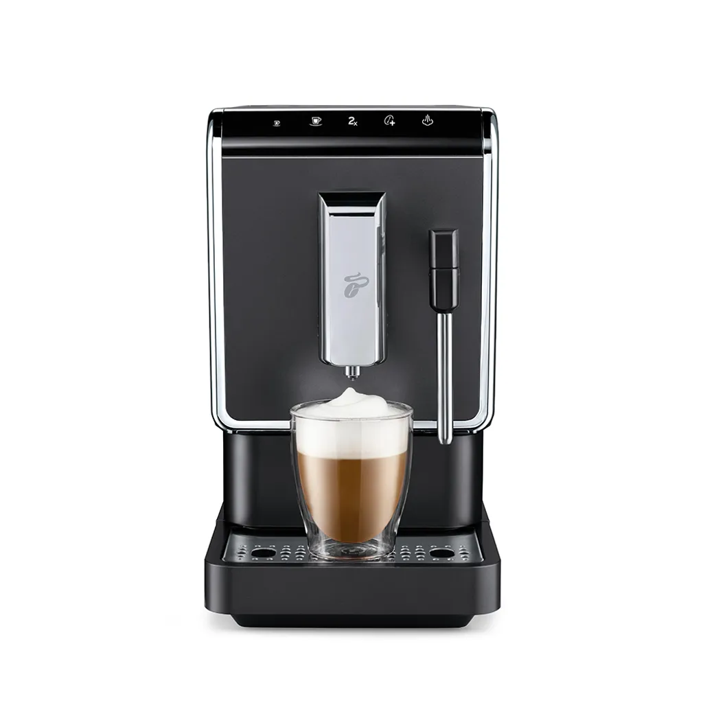 Tchibo Kaffeevollautomat Esperto Latte Für Caffè Crema, Espresso, Cappuccino Und Milchschaum, Anthrazit 2 Tchibo Kaffeevollautomat Esperto Latte Für Caffè Crema, Espresso, Cappuccino Und Milchschaum, Anthrazit – Bild 2
