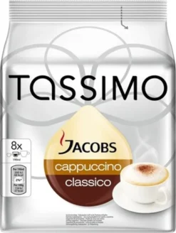 Tassimo Jacobs Cappuccino Classico | 8 T Discs, Kaffeekapseln -De’Longhi Verkaufsgeschäft eb9a4529801cbe8a1a029f812dcf0555