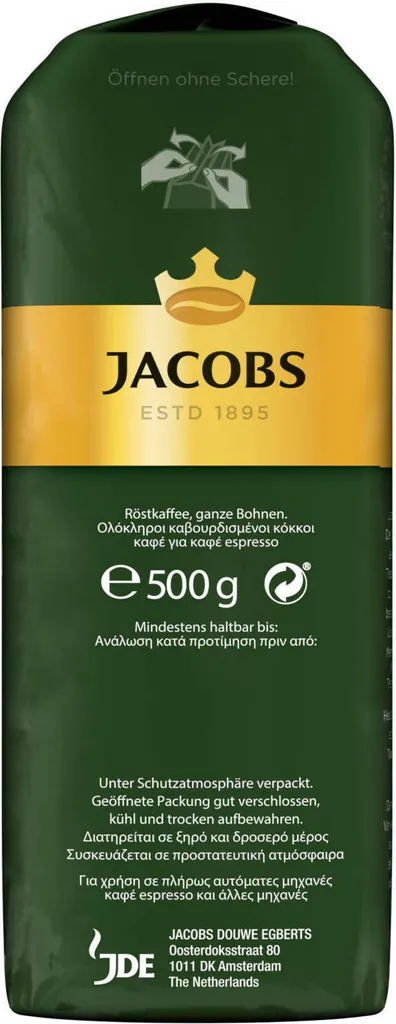 JACOBS Kaffeebohnen Krönung Aroma-Bohne Kräftig 12 X 500 G Ganze Bohne 4 JACOBS Kaffeebohnen Krönung Aroma-Bohne Kräftig 12 X 500 G Ganze Bohne – Bild 4