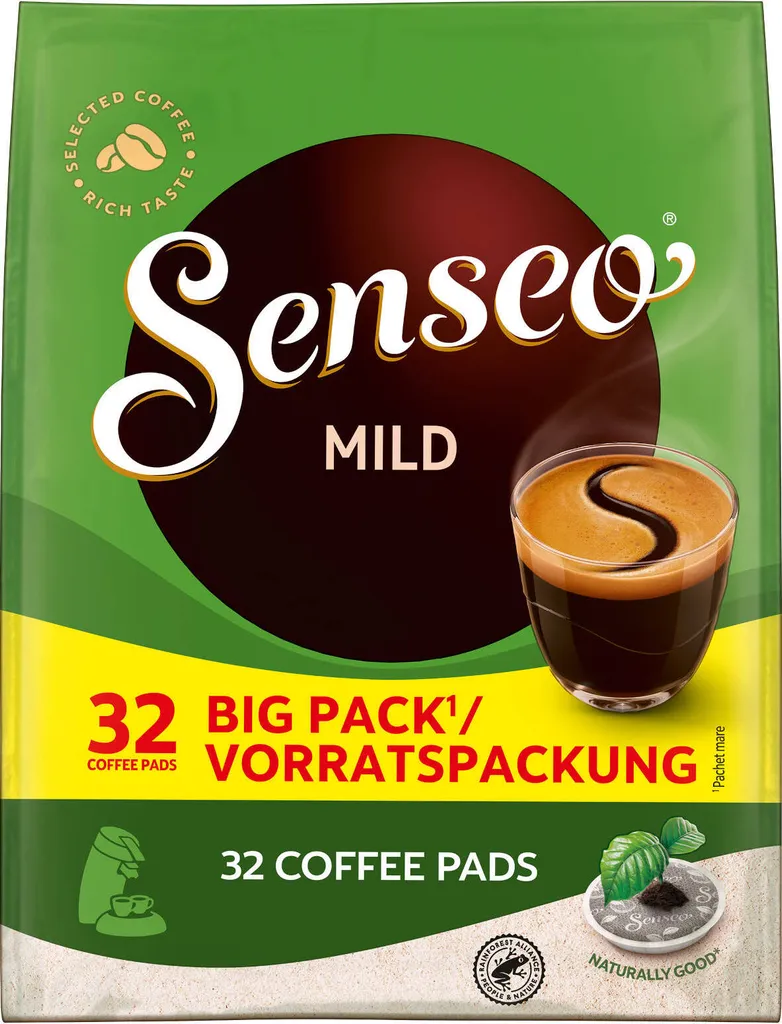 SENSEO Pads Mild Senseopads 5 X 32 Getränke Vorteilspack 2 SENSEO Pads Mild Senseopads 5 X 32 Getränke Vorteilspack – Bild 2