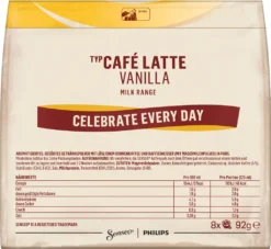 Senseo Café Latte Vanilla 10er Pack Kaffee Pads 10x 8 Pads, 80 Getränke -De’Longhi Verkaufsgeschäft f48e65e4bf9f57887d823069f05e647f